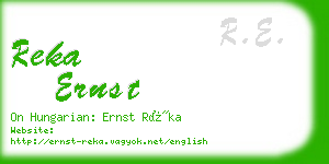 reka ernst business card